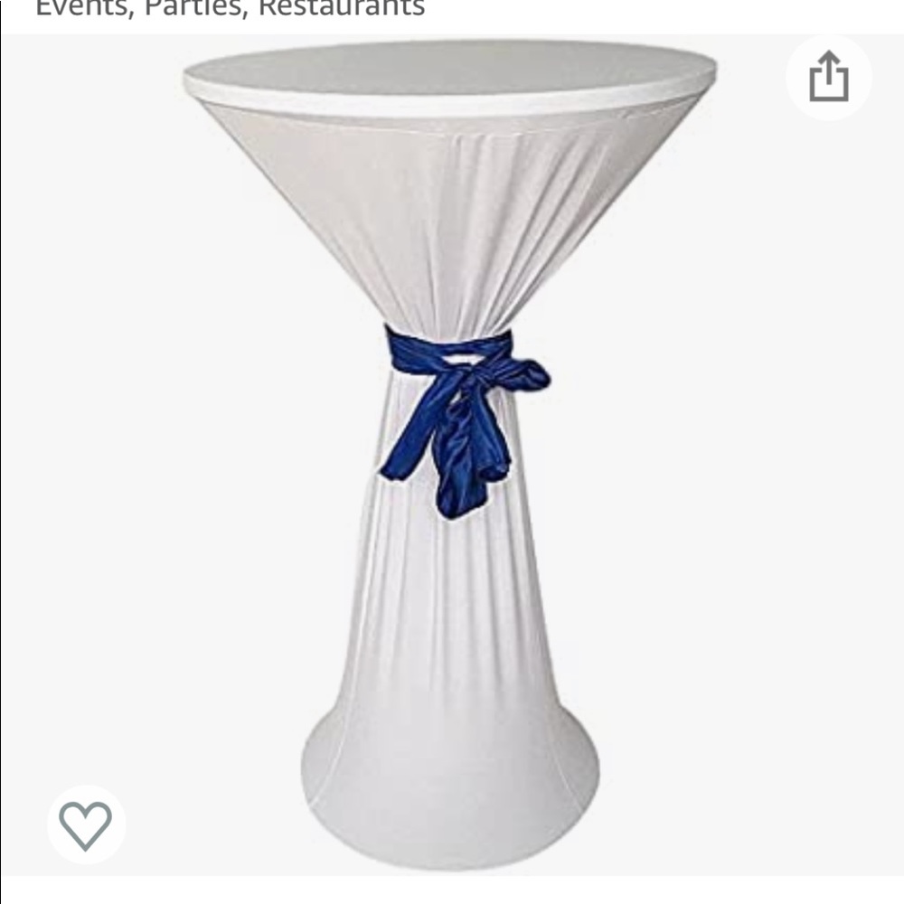 3 spandex cocktail table covers